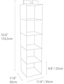 Wiszący tekstylny organizer do szafy Soft Storage – Bigso Box of Sweden