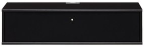 Czarna szafka pod TV w dekorze jesionu 89x22 cm Mistral – Hammel Furniture