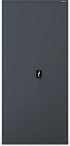 Szafa biurowa metalowa wysoka i głęboka antracytowa JAN H D600, 900 x 1950 x 600 mm