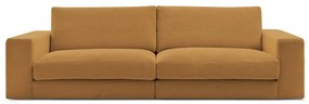 Musztardowa sztruksowa sofa 274 cm Leonard – Bobochic Paris