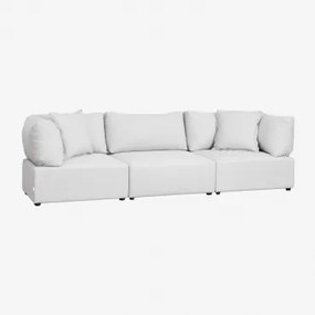 Sofa Modułowa 3-częściowa Z 2 Narożnikami Kata Tkaniny Beżowy Krem - Sklum