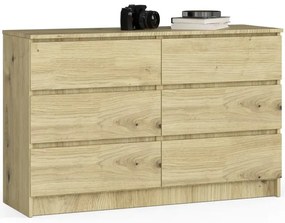 Skandynawska komoda do salonu dąb artisan - Wiki 5X