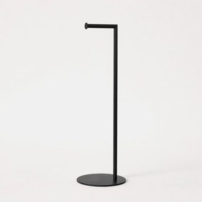 Czarny, minimalistyczny stojak na papier Towelia Round