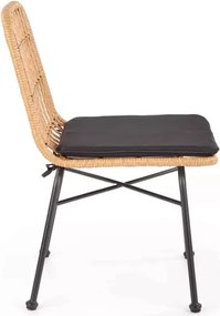 Eleganckie ratanowe krzesło Valldemossa w stylu boho