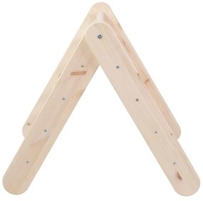 Drabinka pikler z litego drewna sosnowego w naturalnym kolorze 60x60x60 cm Montessori – Meowbaby