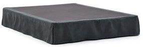 Antracytowe tapicerowane łóżko dwuosobowe 180x200 cm Jaira – Kave Home