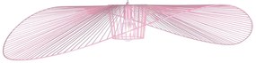 Wisząca lampa druciana kapelusz różowa C2-P49