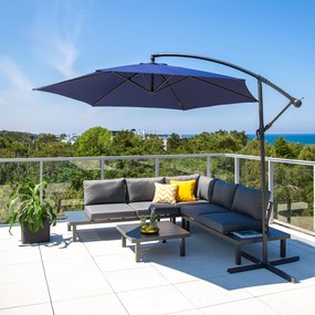 Parasol ogrodowy boczny 3 m granatowy PATIO