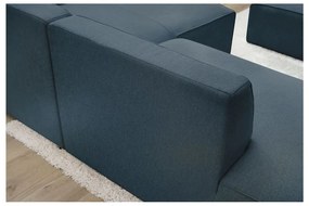 Ciemnoniebieski narożnik modułowy (prawostronny/w kształcie litery L) Megeve – Bobochic Paris