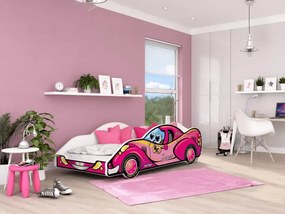 Łóżko dziecięce samochód bolid Spidi III 90x180 auto wyścigowe z stelażem flex