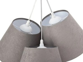 Szaro-biała lampa wisząca dzwonki - EXX68-Botina