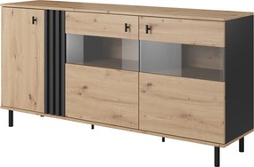 Komoda MADDALENA 165 cm do Salonu Sypialni Antracyt