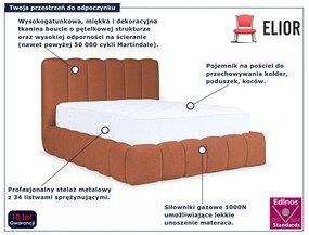 Rude łóżko tapicerowane chmurka 5 rozmiarów W2-E12