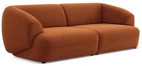 Pomarańczowa aksamitna sofa 232 cm Moana – Makamii