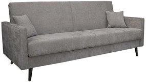 Szara kanapa rozkładana na nóżkach P3-Z95