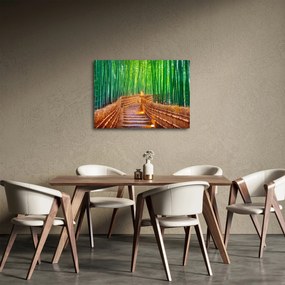 Obraz - Japoński las bambusowy (70x50 cm)