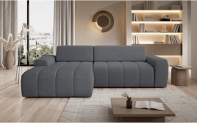 Narożnik SAVIO Lewostronny z Elektryczną Regulacją wolnostojący tkanina KANSAS 15 Szary WERSAL