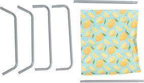 Składane leżak plażowy SAND LEMON, kolorowy