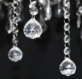 Żyrandol ze szklanymi kryształkami - EX150-Tafi