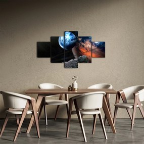 Obraz planety w kosmosie (125x70 cm)