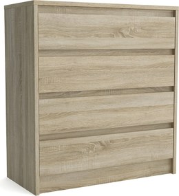 Komoda ASTORRE - Dąb sonoma / 75 cm / 4 szuflady