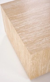 Nowoczesna kwadratowa ława kawowa trawertyn R8-Z84