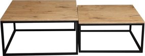 Zestaw stolików kawowych w stylu loft Dual