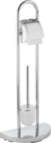 Stojak na papier toaletowy i szczotkę do WC, COSENZA - 2w1, WENKO