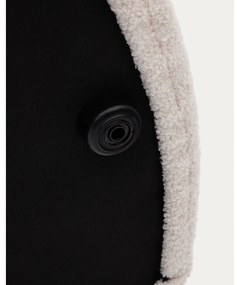 Kremowy puf z materiału bouclé Kaeli – Kave Home