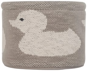 Beżowy bawełniany organizer Kindsgut Duck, ø 16 cm