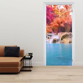 Fototapeta na drzwi - Turkusowa laguna (95x205cm)