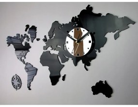 Zegar na ścianę mapa świata akrylowy naklejany kompas do salonu duży loft