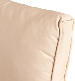 Zestaw mebli ogrodowych Savero, narożnik modułowy ze skrzynią, brązowy technorattan, poduszki beż