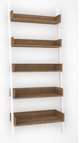 Biały regał w dekorze dębu 80x195 cm Only – Kalune Design