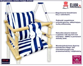 Huśtawka ogrodowa rosnąca w paski S0-N40