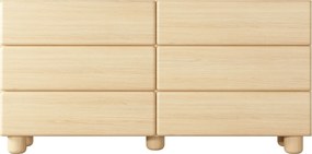 Komoda PALLA 160,1 cm do Salonu Sypialni 6 Szuflad Dąb