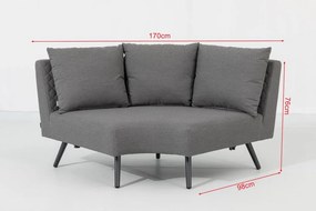 Doppler MELIA LIKA-TEX® ogrodowy zestaw wypoczynkowy szary