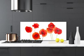 Panel Szklany Rozkwit Czerwonych Maków