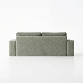 Sofa z Funkcją Spania CAMELIA Szara Boucle Japandi