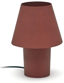 Lampa stołowa w kolorze terakoty z metalowym kloszem (wysokość 30 cm) Canapost – Kave Home