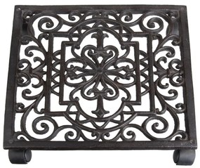 Metalowy kwietnik na kółkach Ornament – Esschert Design