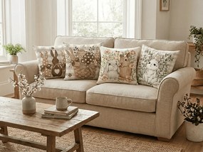 Lniana poszewka na poduszkę HOPELLE 45x45 cm, kolorowa