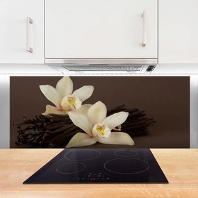 Panel Szklany do Kuchni Botaniczny Aromat Wanilii