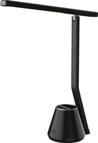 Czarna biurkowa lampka LED z przybornikiem - 6X S253 S6-S40