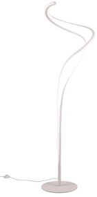 Biała lampa stojąca LED z metalowym kloszem (wys. 160 cm) Nala – Trio Select