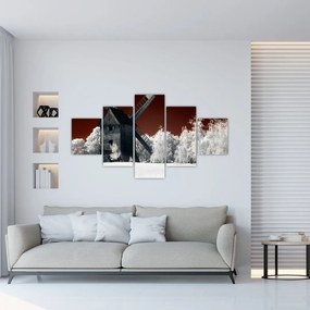Obraz młyna (125x70 cm)