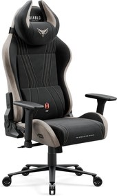 Fotel materiałowy dla graczy Diablo X-Horn 2.0 Normal Size, kolor Camel Black