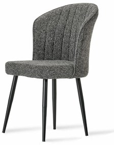 Zestaw krzeseł do jadalni Rubi Anthracite, 2 szt., 2 szt.