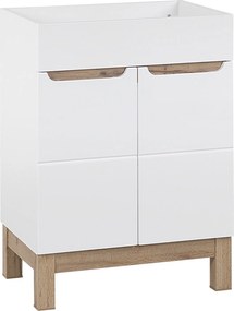 Stojąca szafka pod umywalkę wpuszczaną 60 cm, Bali 820, biała