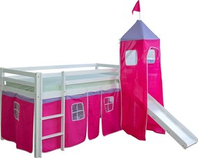 Łóżko piętrowe 90x200 cm Czerwone